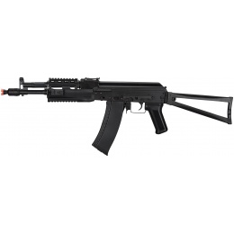 LCT Airsoft AK-105 Assault Rifle AEG w/ Folding Stock - BLACK