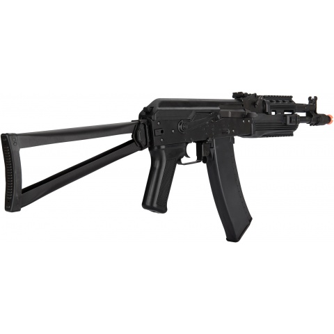 LCT Airsoft AK-105 Assault Rifle AEG w/ Folding Stock - BLACK
