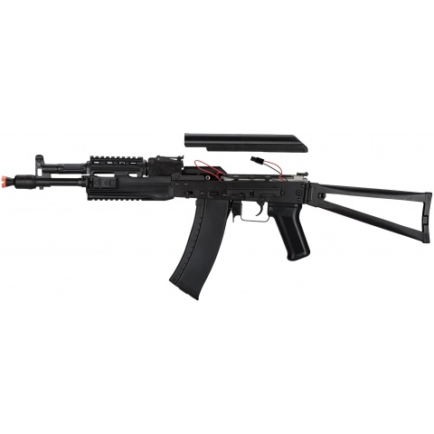 LCT Airsoft AK-105 Assault Rifle AEG w/ Folding Stock - BLACK