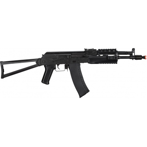 LCT Airsoft AK-105 Assault Rifle AEG w/ Folding Stock - BLACK