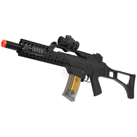 DE R36 Full Size Spring Airsoft Rifle Package w/ Red Dot Scope