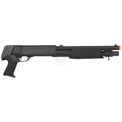 Double Eagle M56B Tri-Shot CQB Airsoft Spring Shotgun (Color: Black)