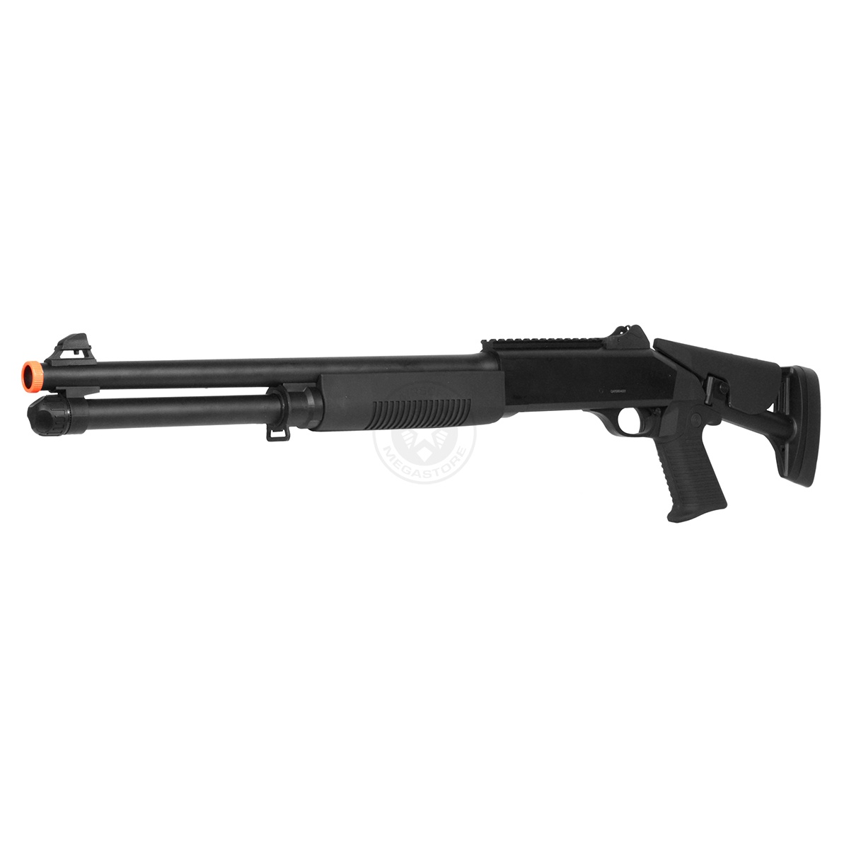 DE M3 Pump Action Multi Shot Airsoft Shotgun w/ Retractable Stock