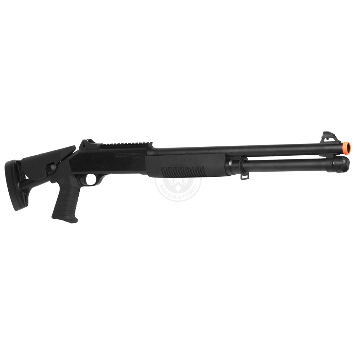 DE M3 Pump Action Multi Shot Airsoft Shotgun w/ Retractable Stock