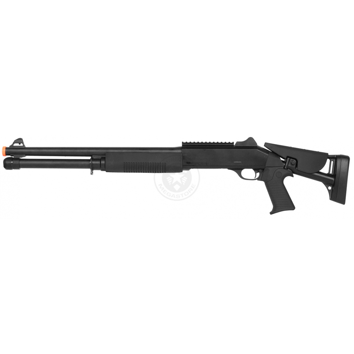 DE M3 Pump Action Multi Shot Airsoft Shotgun w/ Retractable Stock