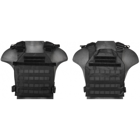 Lancer Tactical Polyester QR Lightweight Tactical Vest [Nylon] (Black)