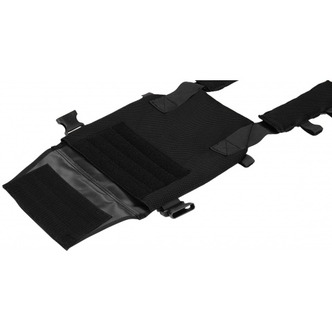 Lancer Tactical Polyester QR Lightweight Tactical Vest [Nylon] (Black)