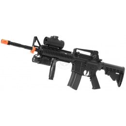 DE M4 RIS TacSpec Electric AEG Rifle w/ Flashlight and Red Dot Scope