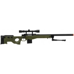 WellFire MK96 AWP Bolt Action Airsoft Sniper Rifle w/ Bipod - OD