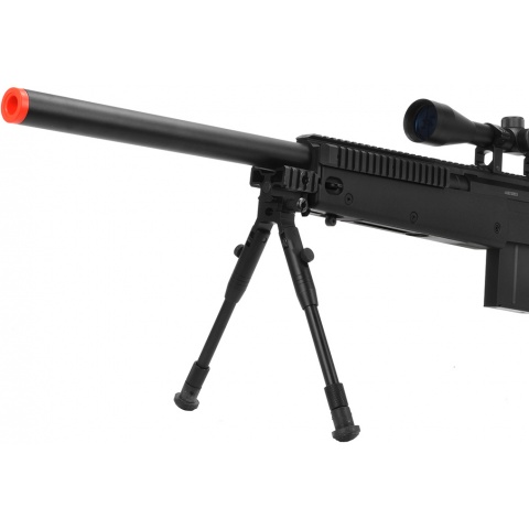 WellFire MB4406D Bolt Action Sniper Rifle w/ Folding Stock - BLACK