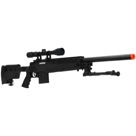 WellFire MB4406D Bolt Action Sniper Rifle w/ Folding Stock - BLACK