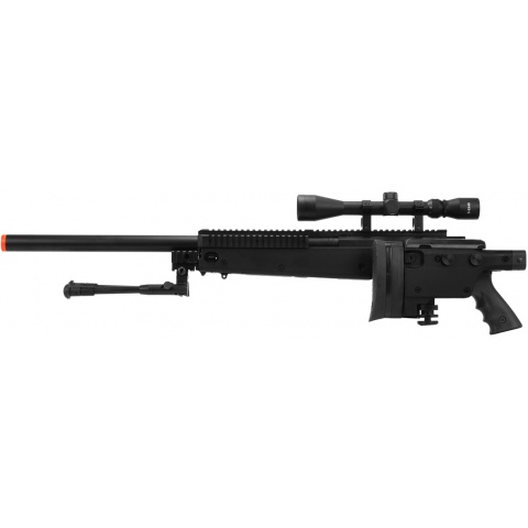 WellFire MB4406D Bolt Action Sniper Rifle w/ Folding Stock - BLACK