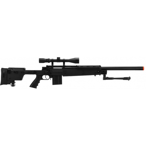WellFire MB4406D Bolt Action Sniper Rifle w/ Folding Stock - BLACK