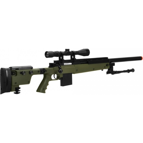 WellFire MB4406D Bolt Action Sniper Rifle w/ Folding Stock - OD