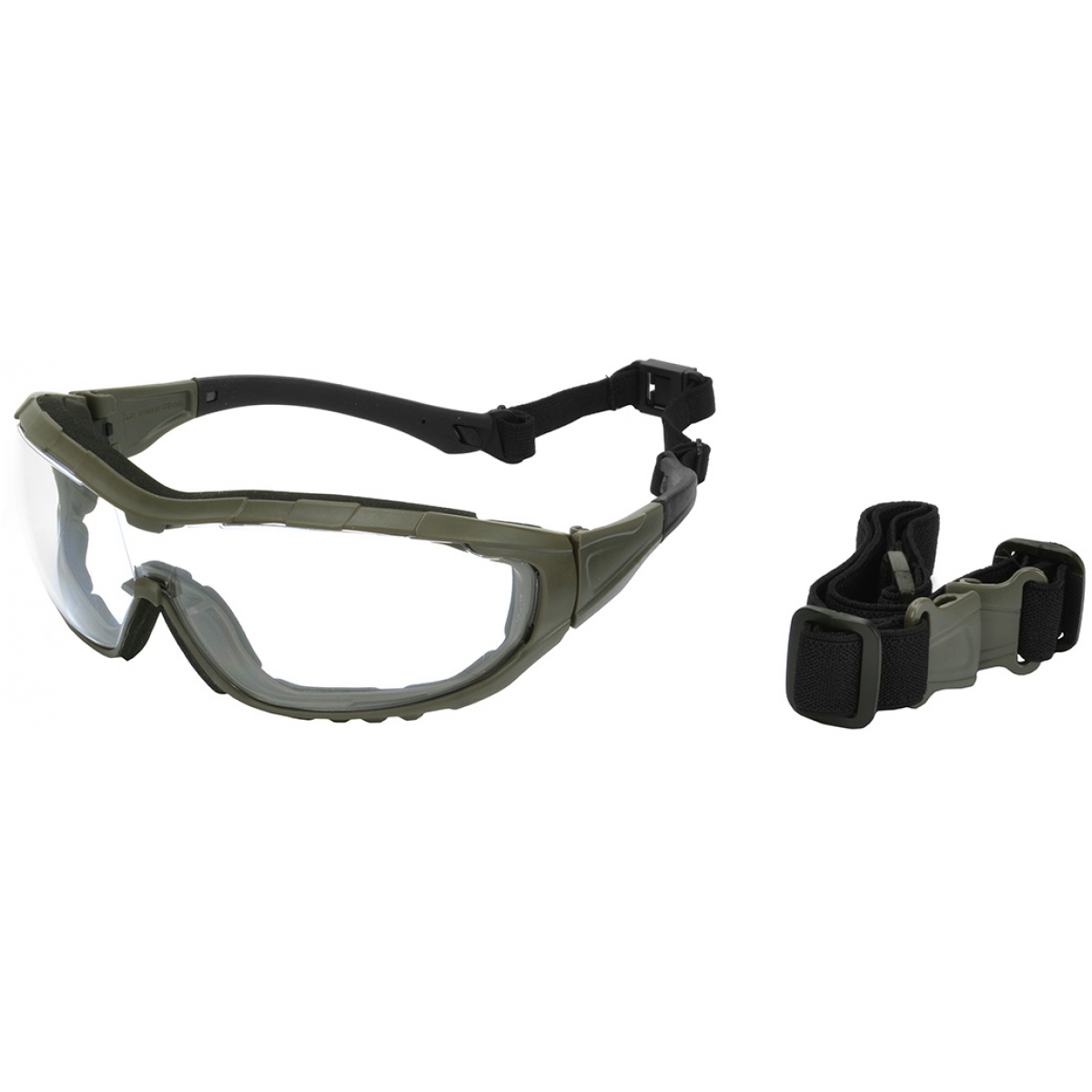 Valken Tactical Axis Tactical Goggles w/ Retention Strap CLEAR