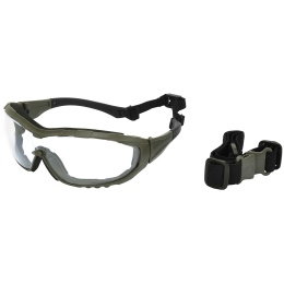 Valken Tactical Axis Tactical Goggles w/ Retention Strap - CLEAR