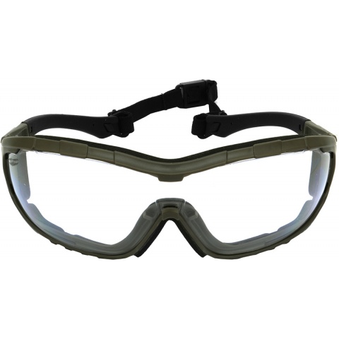 Valken Tactical Axis Tactical Goggles w/ Retention Strap - CLEAR