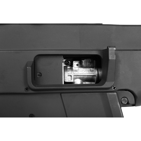 390 FPS DE Full Metal Gearbox Tactical SMG-45 Airsoft AEG Rifle w/ Tactical Flashlight and Red Dot Scope PACKAGE