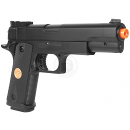 Double Eagle Delta Force Tactical M1911 Full Size Airsoft Spring Pistol (Color: Black)