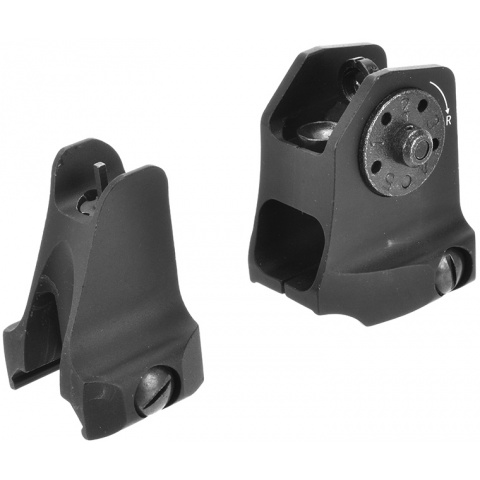 Lancer Tactical Front and A1.5 Rear Fixed Sights Combo for M4/M16 Airsoft Rifles