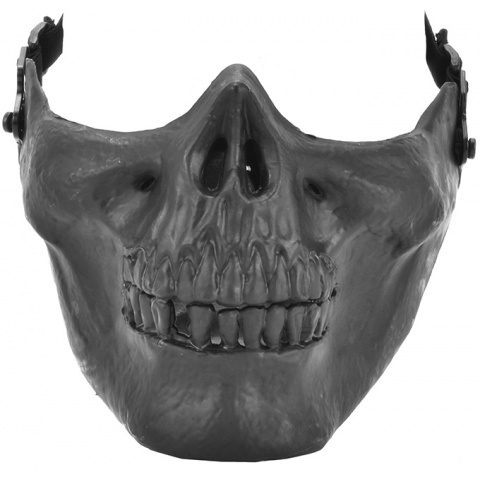 AMA Airsoft Tactical Lower Half Skeleton Face Mask - BLACK