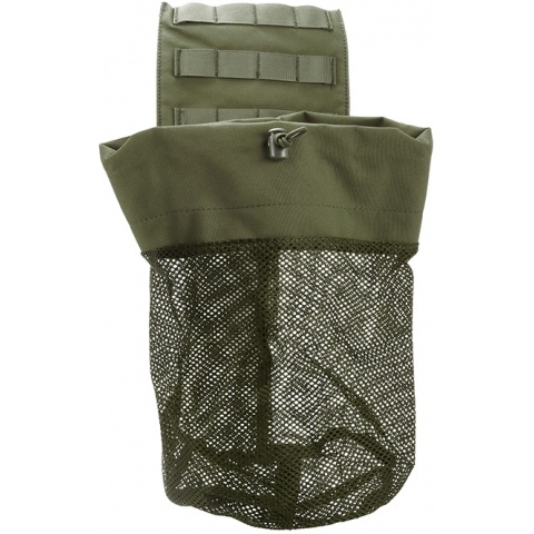 AMA Airsoft Tactical Lightweight Folding Mesh Dump Pouch (Color: OD Green)