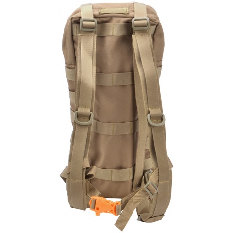 Lancer Tactical Tactical MOLLE Hydration Carrier for 2L Bladders [Nylon] - TAN