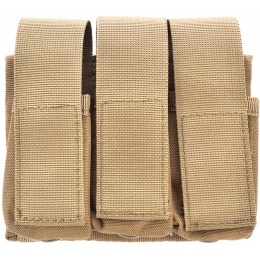 AMA Airsoft Tactical Three Pistol Magazine Pouch - TAN