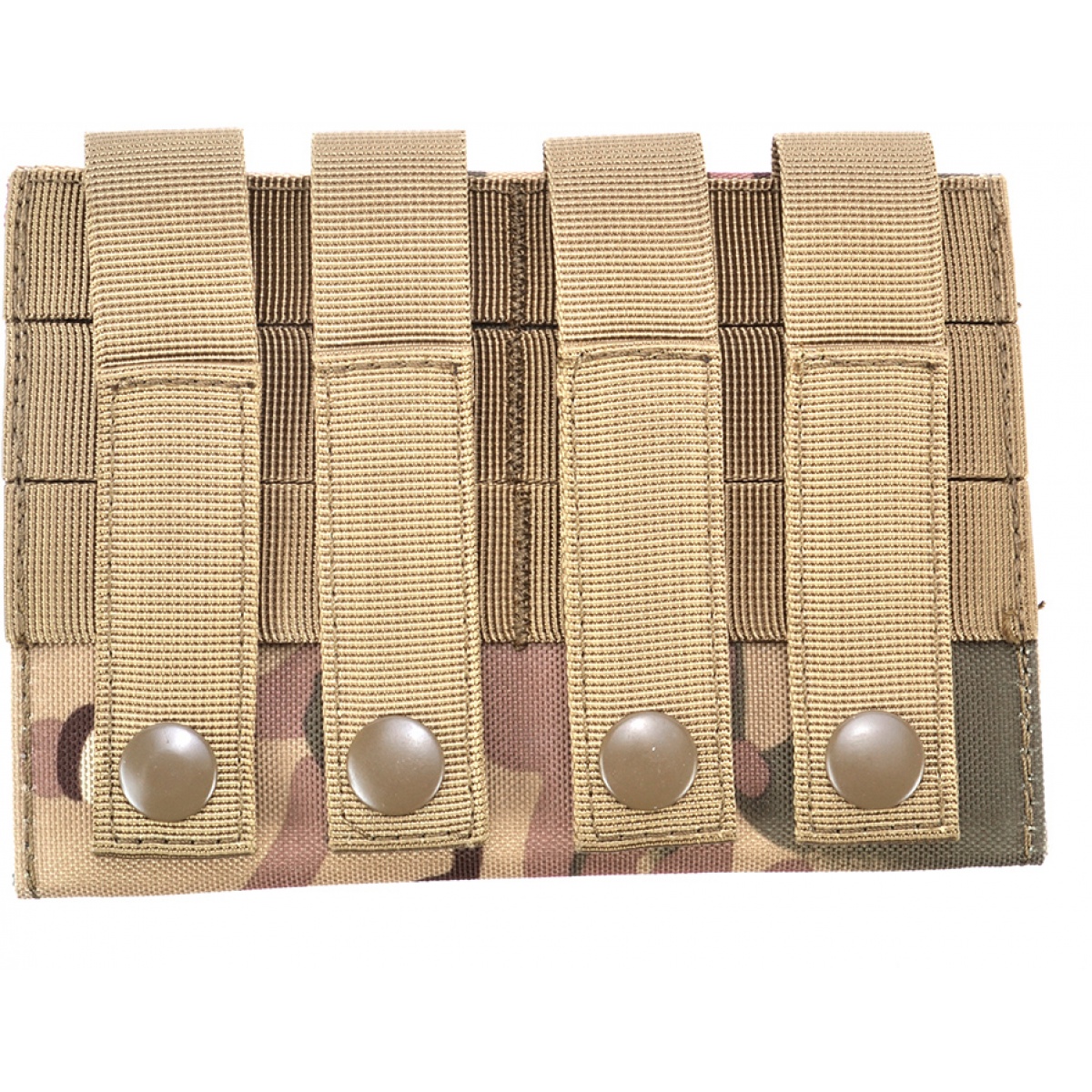 AMA 600D MOLLE Airsoft Shotgun 6Shell Enclosed Holder LAND CAMO