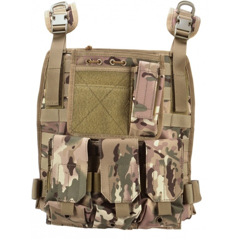 AMA Airsoft MOLLE Strikeforce 600D RRV Chest Rig - LAND CAMO