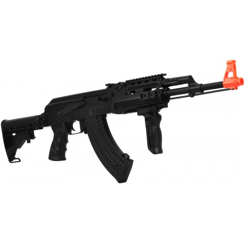 Lancer Tactical Airsoft Tactical AK-47 AEG w/ RIS and LE Stock - BLACK