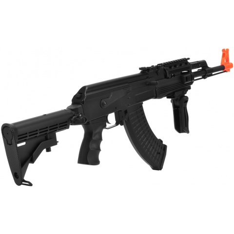Lancer Tactical Airsoft Tactical AK-47 AEG w/ RIS and LE Stock - BLACK