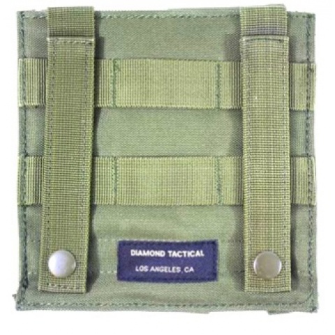 AMA 600D MOLLE Double Rifle Airsoft Magazine Pouch - OD GREEN