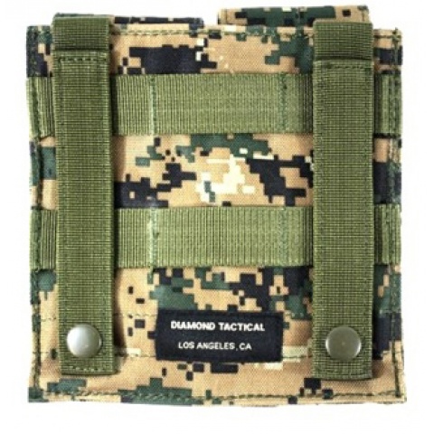 AMA MOLLE Double M4 Airsoft Magazine Pouch - Digital Woodland