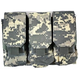 AMA Tactical MOLLE Triple Airsoft Rifle Magazine Pouch - ACU
