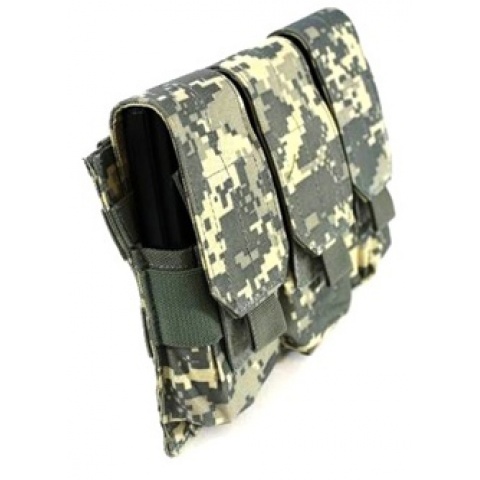 AMA Tactical MOLLE Triple Airsoft Rifle Magazine Pouch - ACU