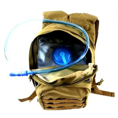 AMA MOLLE Alpha-7 Hydration Pack w/ Bladder - COYOTE TAN