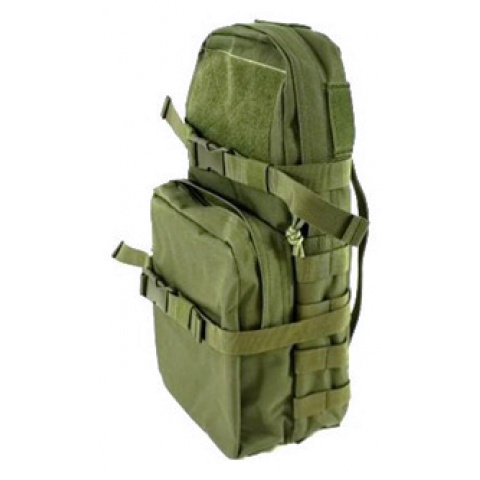 AMA MOLLE Alpha-8 Hydration Pack w/ Bladder Storage - OD GREEN