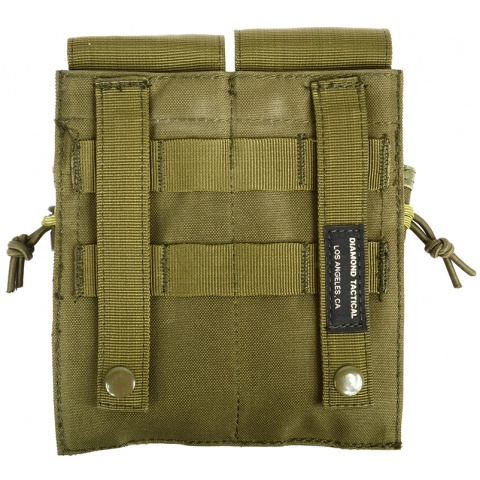 AMA 600D MOLLE M4 Double Rifle Mag Pouch - OD GREEN