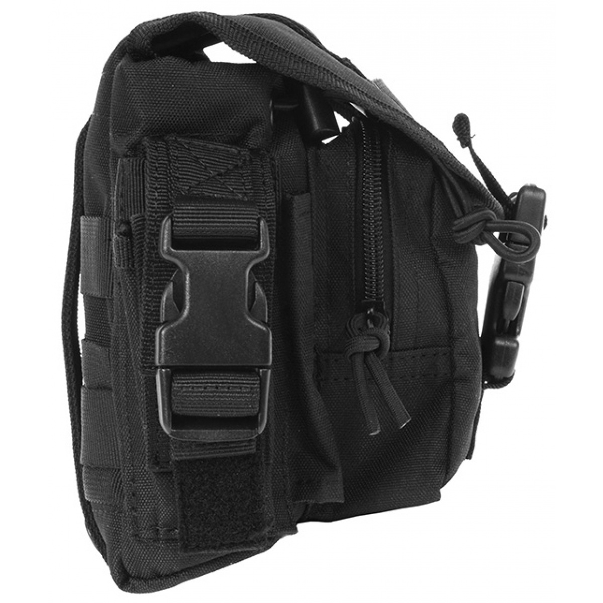 AMA MOLLE Large Utility Airsoft Pouch - BLACK | Airsoft Megastore