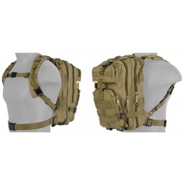 UK Arms Airsoft 600D Polyester Tactical Backpack - TAN