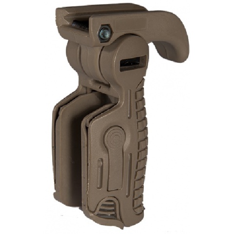 UK Arms Airsoft Ergonomic 90 Degree Foldable RIS Foregrip - TAN
