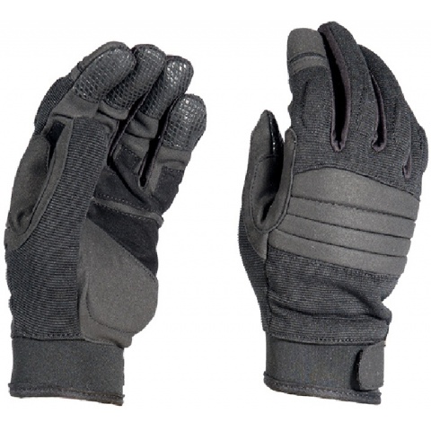 OPS Tactical Airsoft Padded Gloves - BLACK