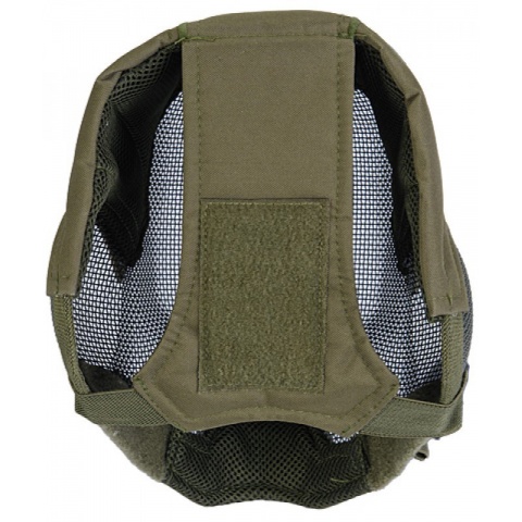 Airsoft V6 Strike Mesh Mask Helmet - OD GREEN