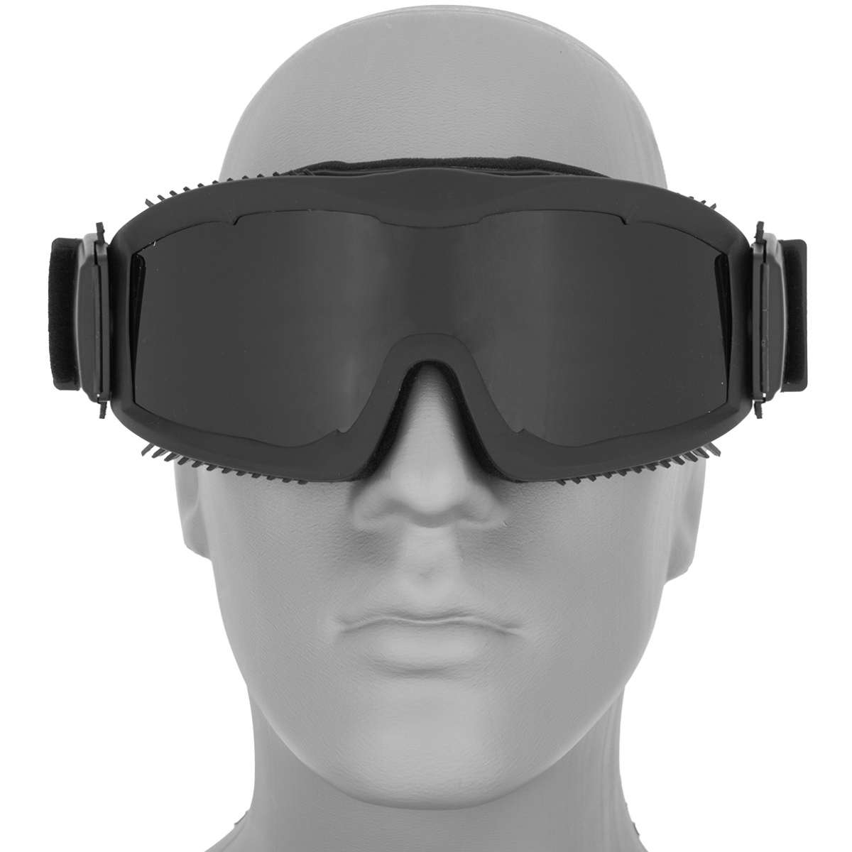 Lancer Tactical Stylized Vented Smoke Lens Airsoft Goggles BLACK