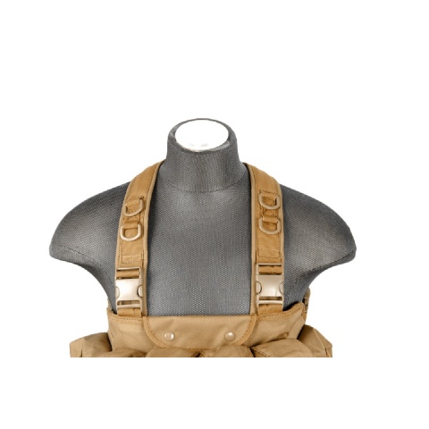 Lancer Tactical Fully Adjustable AK Chest Rig [Nylon] - TAN