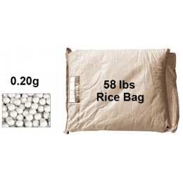 ICS Airsoft 0.20g Quality AEG BBs Rice Bag - 58 lbs