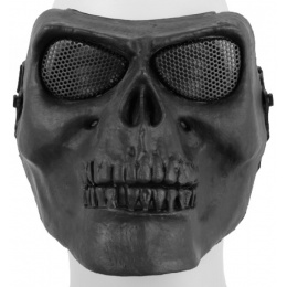 Airsoft Mesh Skull Full Face Mask Gen 2 - BLACK