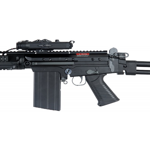 JG Airsoft FAL AEG w/ PEQ Box RIS Folding Stock - BLK