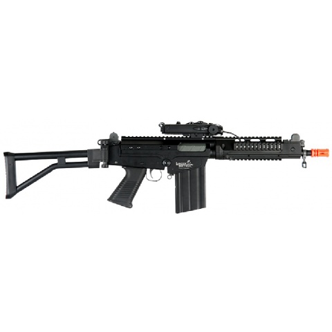 JG Airsoft FAL AEG w/ PEQ Box RIS Folding Stock - BLK